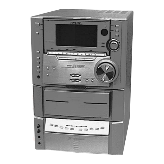 Sony HCD-VZ30AV Manuals