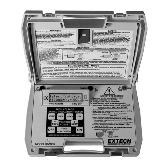 Extech Instruments 380385 Manual