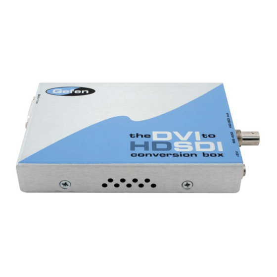 Gefen DVI-2-HDSDI HD-SDI Scaler Manuals