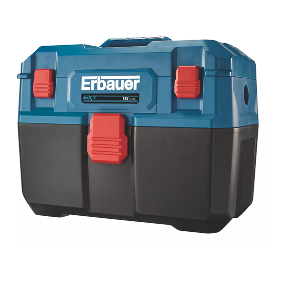 Erbauer ETBV18-Li Instructions Manual