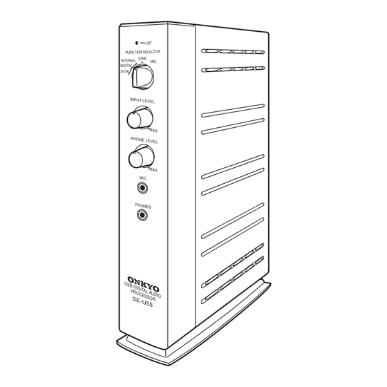 Onkyo SE-U55 Service Manual