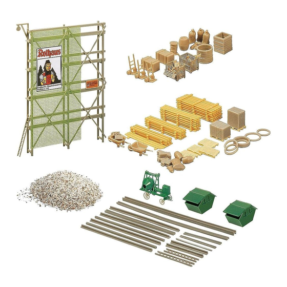 Faller BUILDING SITE DECORATION Quick Start Manual
