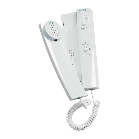 Videx 3000 Series Quick Start Manual