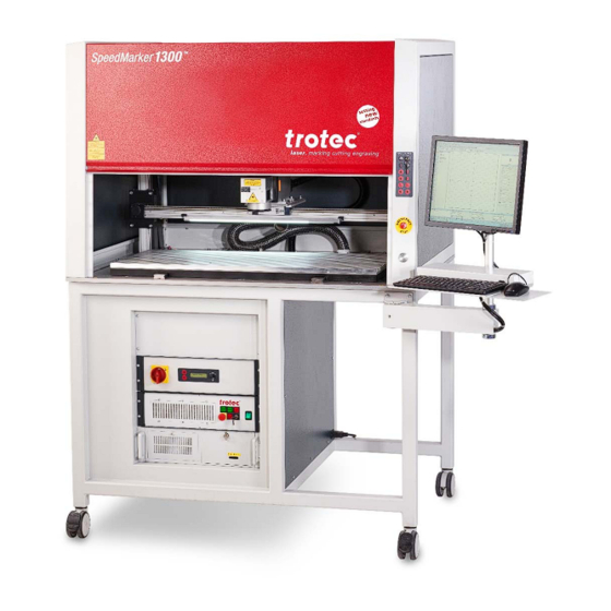 Trotec SpeedMarker 1300 Operating Manual