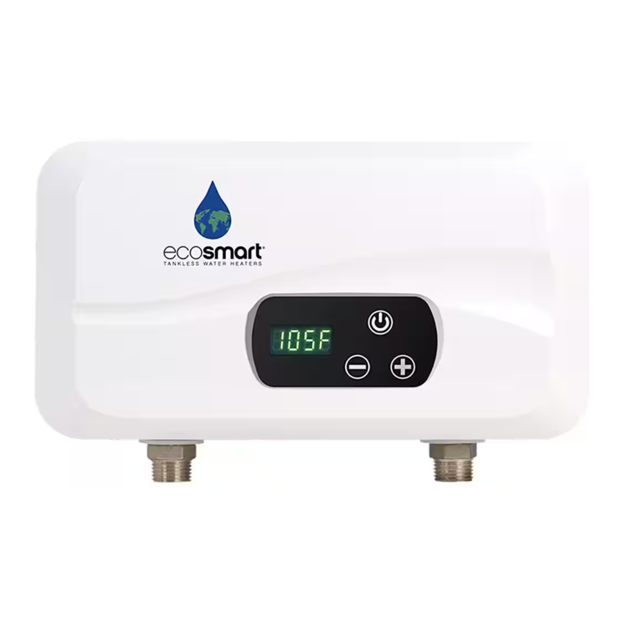 EcoSmart POU 4T, POU 6T - Water Heaters Manual