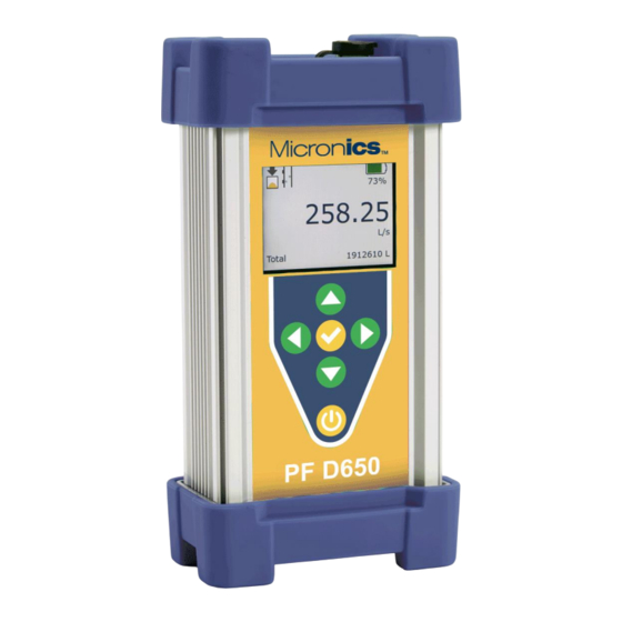 Micronics Portaflow D650 User Manual