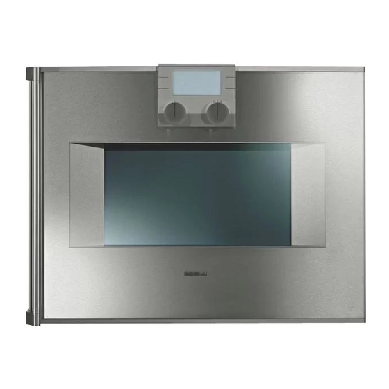 Gaggenau BS 250/251 Instruction Manual