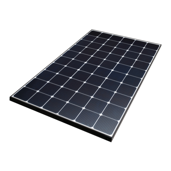 LG LG280N1CW-G4 Solar Panel Installation Manuals