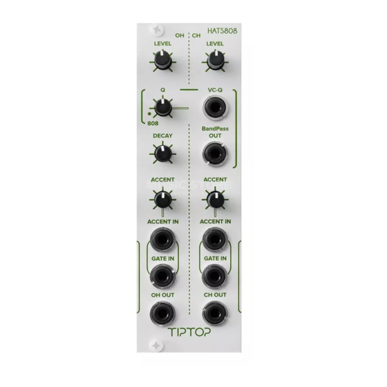 Tiptop Audio HATS808 User Manual