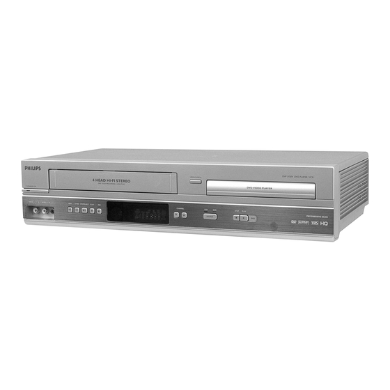 Philips DVP3150V/37B Quick Start Manual