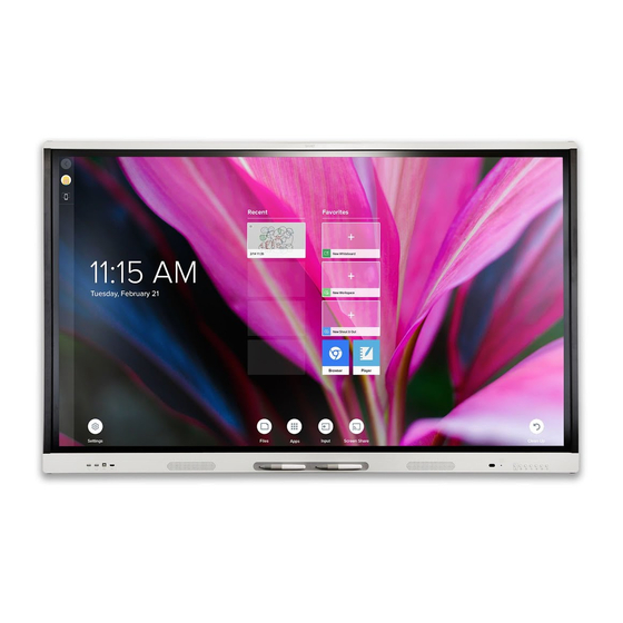 SMART Board MX Series Installation And Maintenance Manual