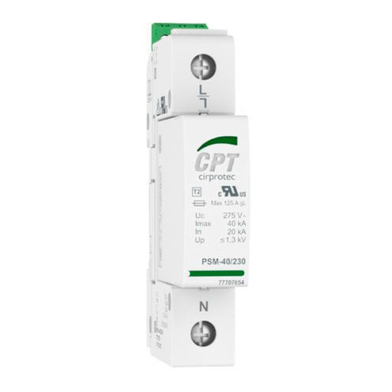 CPT PSM1-30/750 Series Installation Instructions