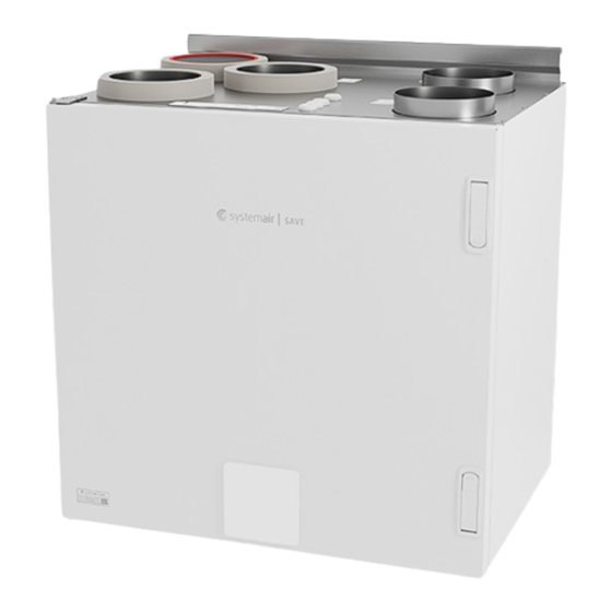SystemAir SAVE VTR 275/B Service & Accessories Installation Manual