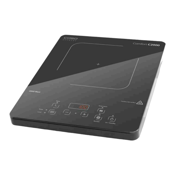 Caso Comfort C2000 Operating Manual