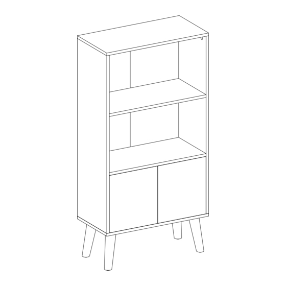 User Manuals: Songmics VASAGLE LBC09 Retro Bookshelf