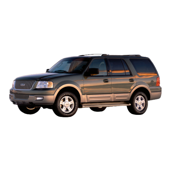 Ford 2003 Expedition Quick Reference Manual