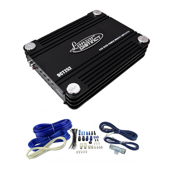 Lanzar Distinct DCT202 Owner's Manual