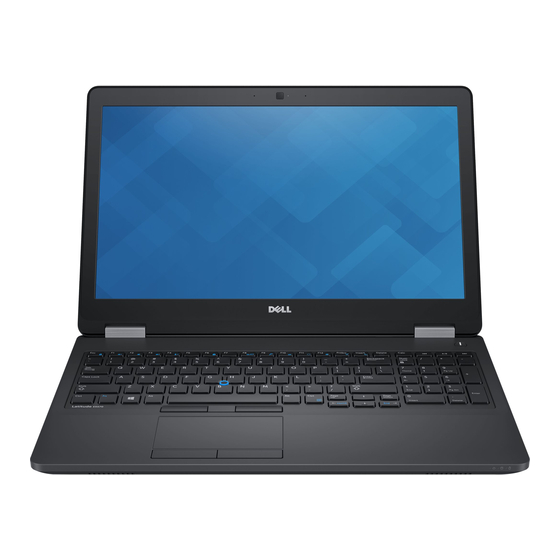 Dell E5570 Quick Start Manual