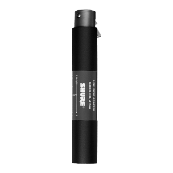 Shure A15LA User Manual