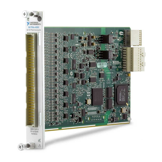 National Instruments PXIe-4353 Installation Manual