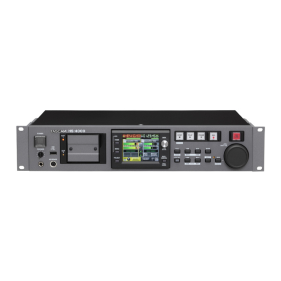 Tascam HS-4000 Release Notes