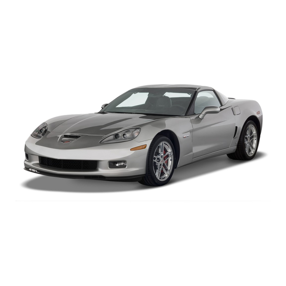 Chevrolet 2008 Corvette Owner's Manual