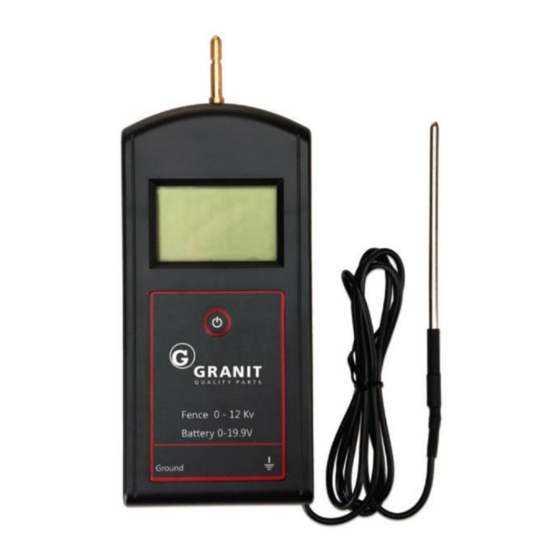 Granit 580580479 Operating Instructions Manual