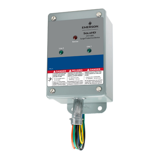 Emerson SOLAHD STV100K Series Manual