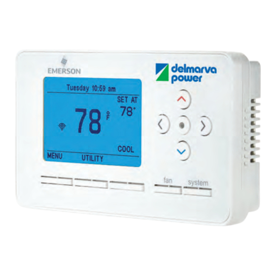Emerson Delwarva Power Web-Programmable Thermostat Owner's Manual