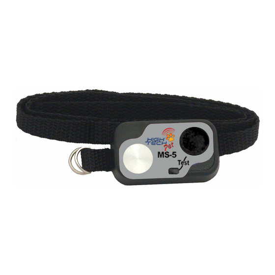 High Tech Pet MS-5 Operating Instructions