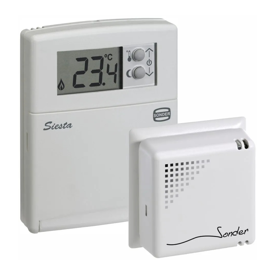 Sonder Siesta-TA RF Instruction Manual