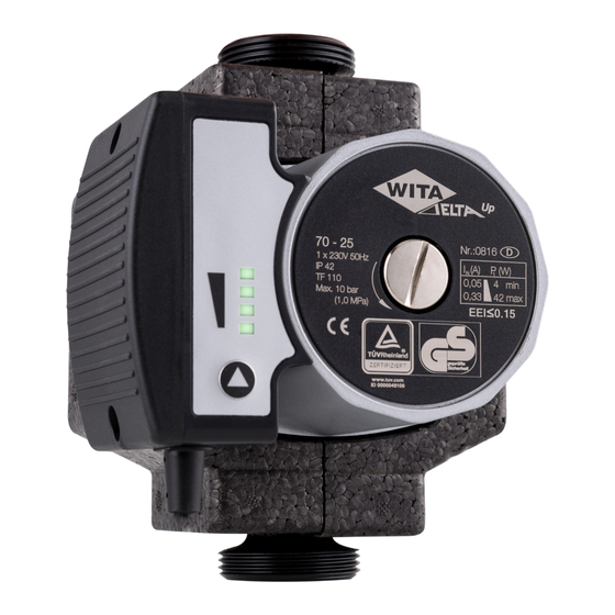 WITA Delta UP 70 Series Installation And Operating Instructions Manual