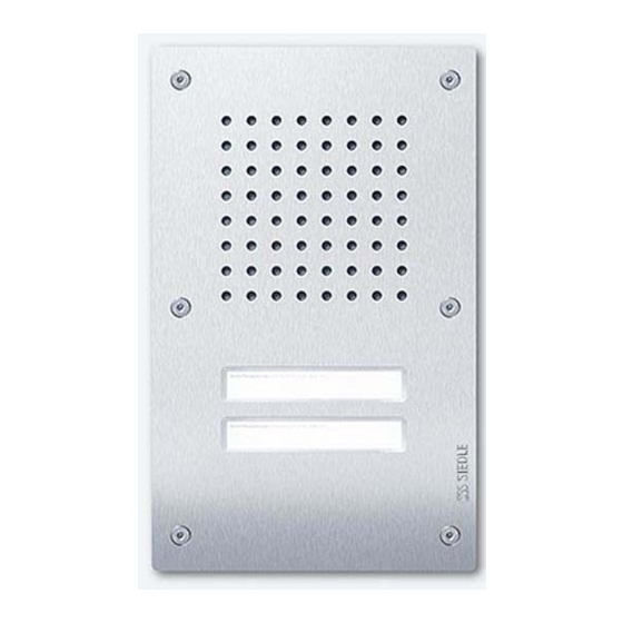 SSS Siedle CL 111 R-02 Series Product Information