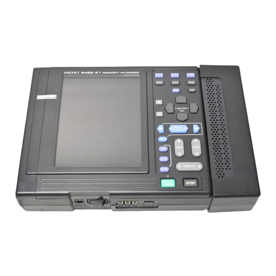 Hioki 8420-51 Quick Start Manual
