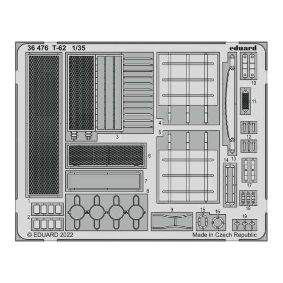 Eduard T-62 Assembly Instructions