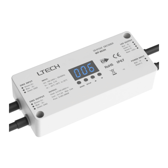 Ltech WP-803H Manual