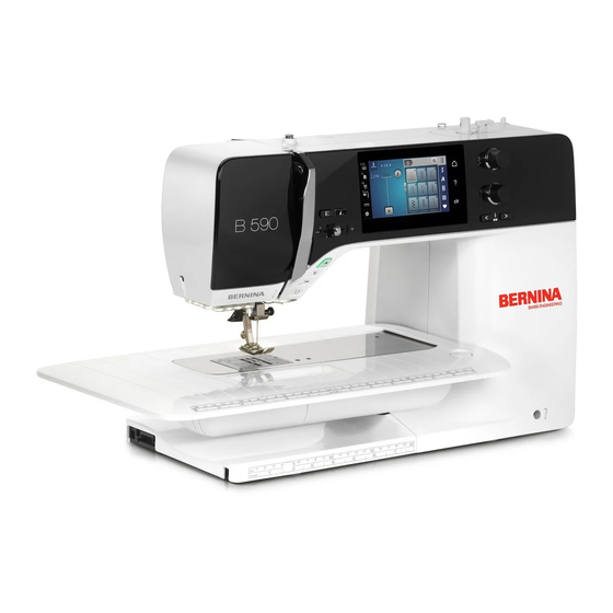 Bernina B 590 Service And Maintenance Manual