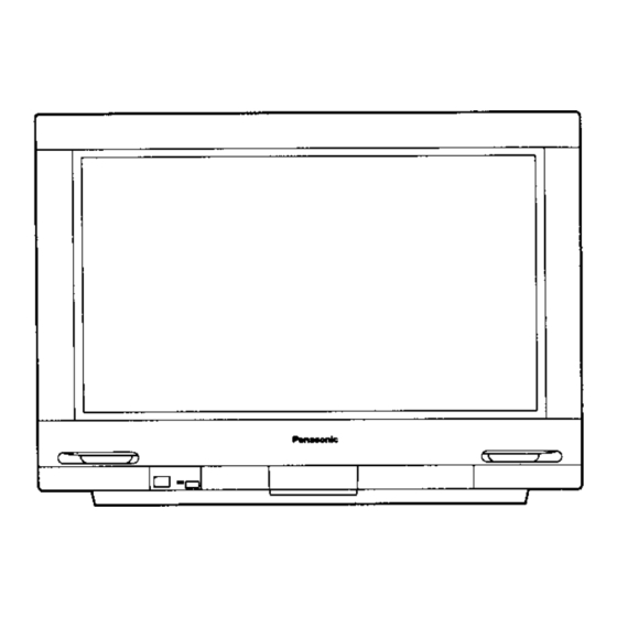 Panasonic CT-34WDM60 Operating Instructions Manual