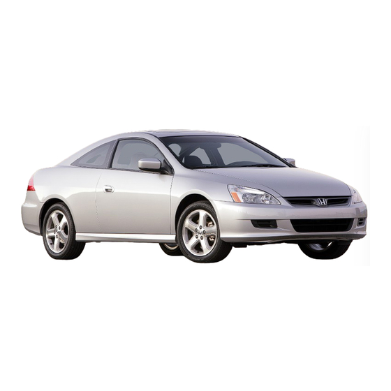 Honda 2006 Accord Coupe Owner's Manual