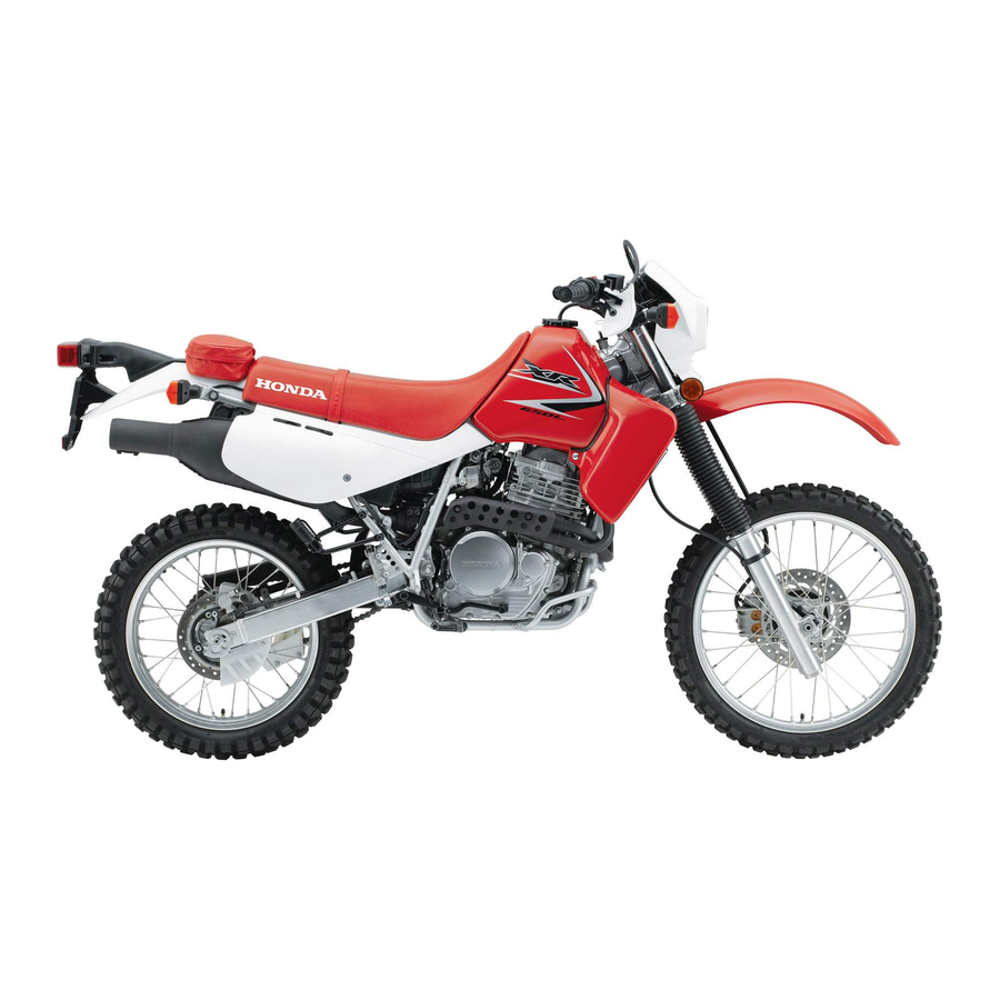 Honda XR650L Owner's Manual