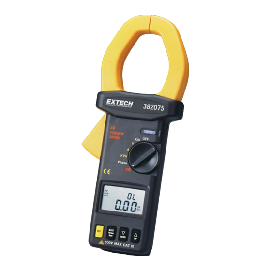 Extech Instruments 382075 User Manual