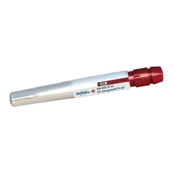 Merck GONAL-f 450 IU Instructions For Use Manual
