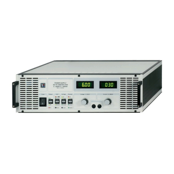 Elektro-Automatik EA-HV 9000 Series Manual