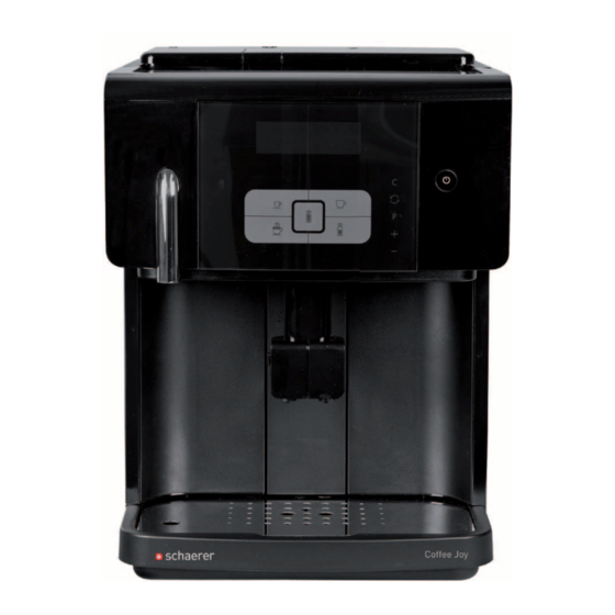 Schaerer Coffee Joy Short Instructions