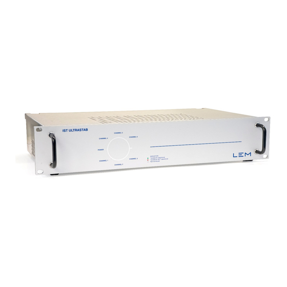LEM IST ULTRASTAB User Manual