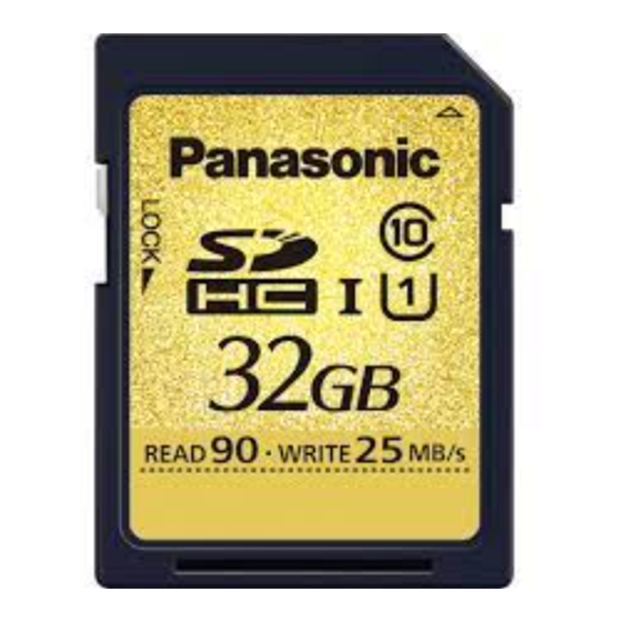 Panasonic RP-SDU32GU1K Operating Instructions Manual