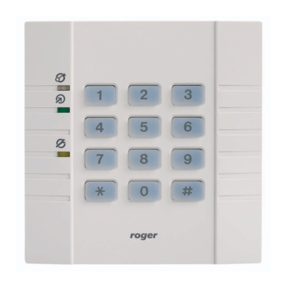 Roger PRT32 Installation And Programming Manual