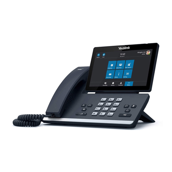 Yealink Skype for Business Edition T56A Quick Start Manual