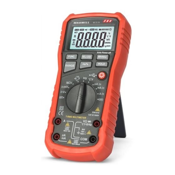 Maxwell Digital Multimeters MX 25 318 User Manual
