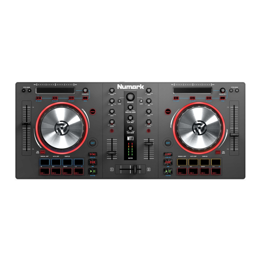 Numark Mixtrack 3 - All-in-one Controller Manual